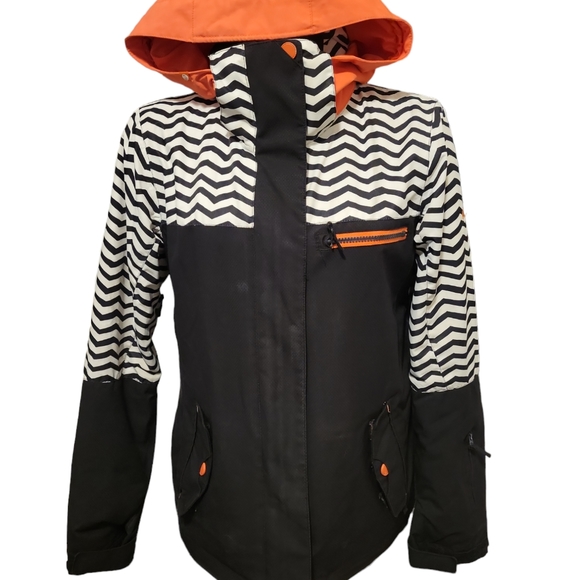 Roxy Jetty Block Dry Flight Technology Ski Snowboard Coat Jacket sz S - Picture 3 of 9